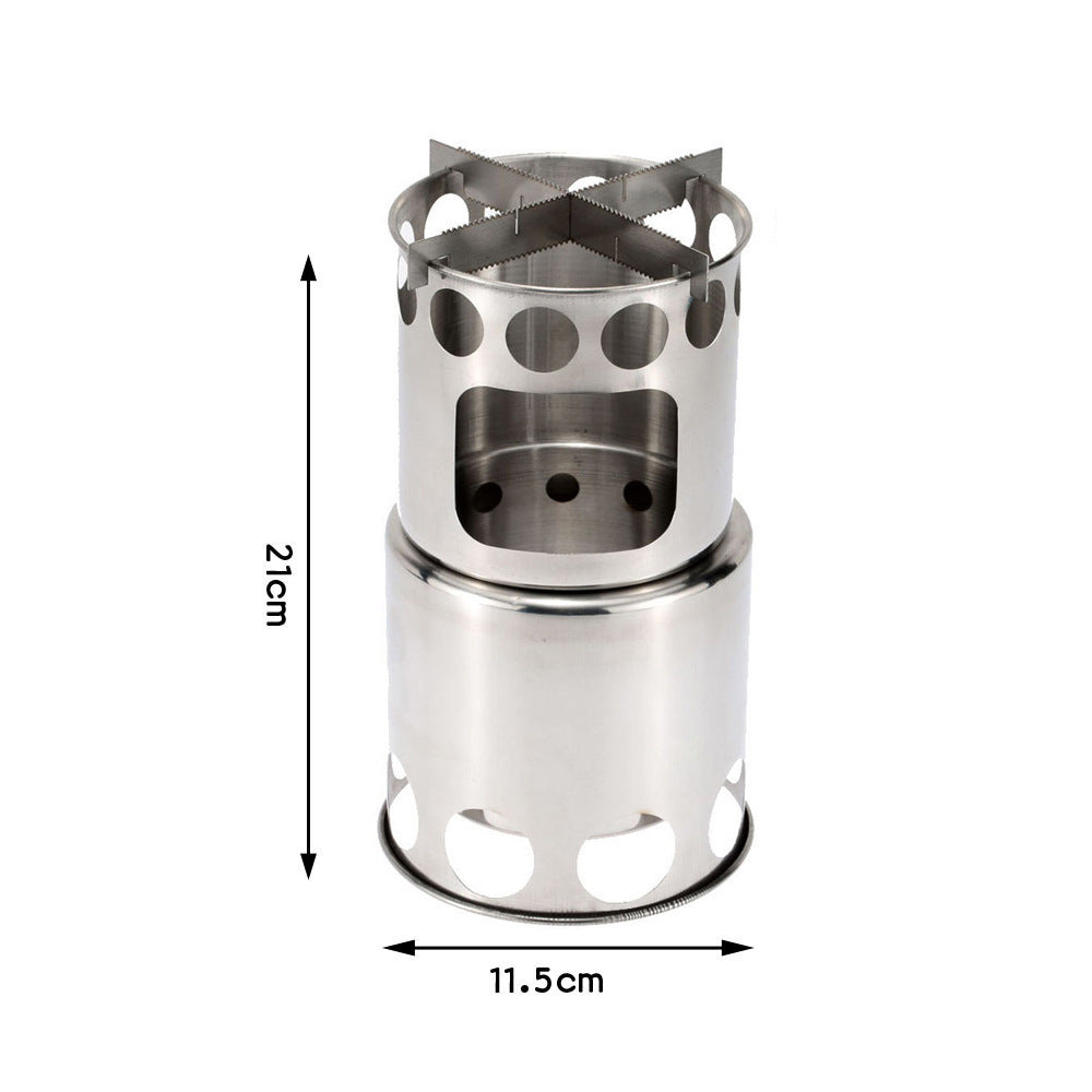 Portable Stainless Steel Wood Burning Stove